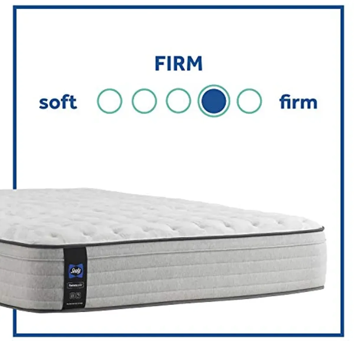 Sealy Posturepedic Spring Summer Rose Faux Eurotop Firm Feel Mattress, King