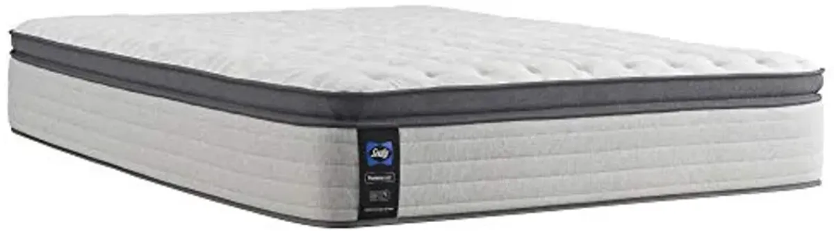 Sealy Posturepedic Spring Summer Rose Euro Pillowtop Medium Feel Mattress and 5-Inch Foundation, Full