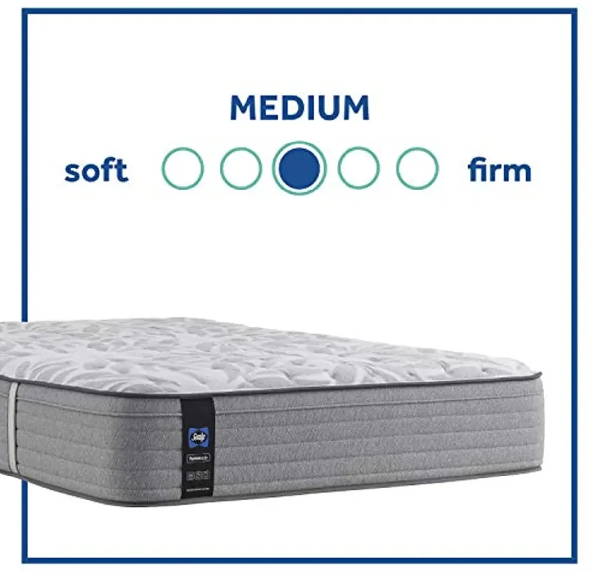 Sealy Posturepedic Spring Silver Pine Faux Eurotop Medium Feel Mattress, Queen