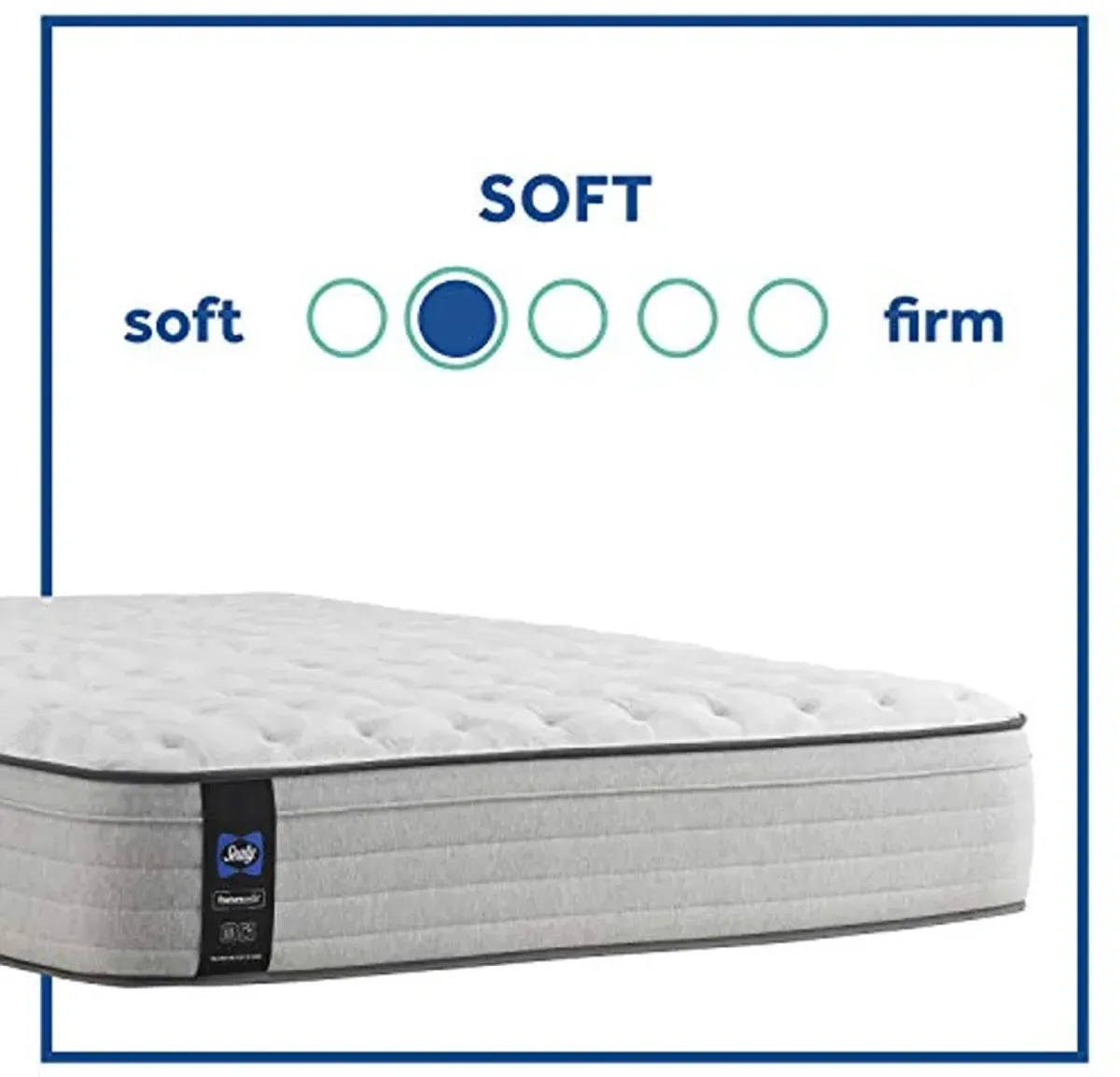 Sealy Posturepedic Spring Summer Rose Faux Eurotop Soft Feel Mattress, Twin