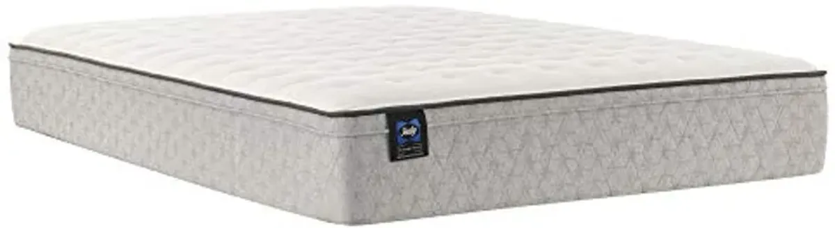 Sealy Essentials Spring Winter Green Faux Eurotop Medium Feel Mattress, King