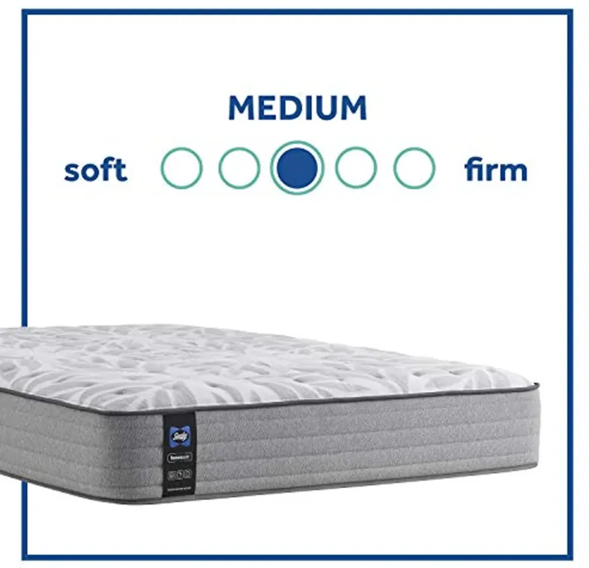 Sealy Posturepedic Spring Red Maple Medium Feel Mattress and 5-Inch Foundation, Twin