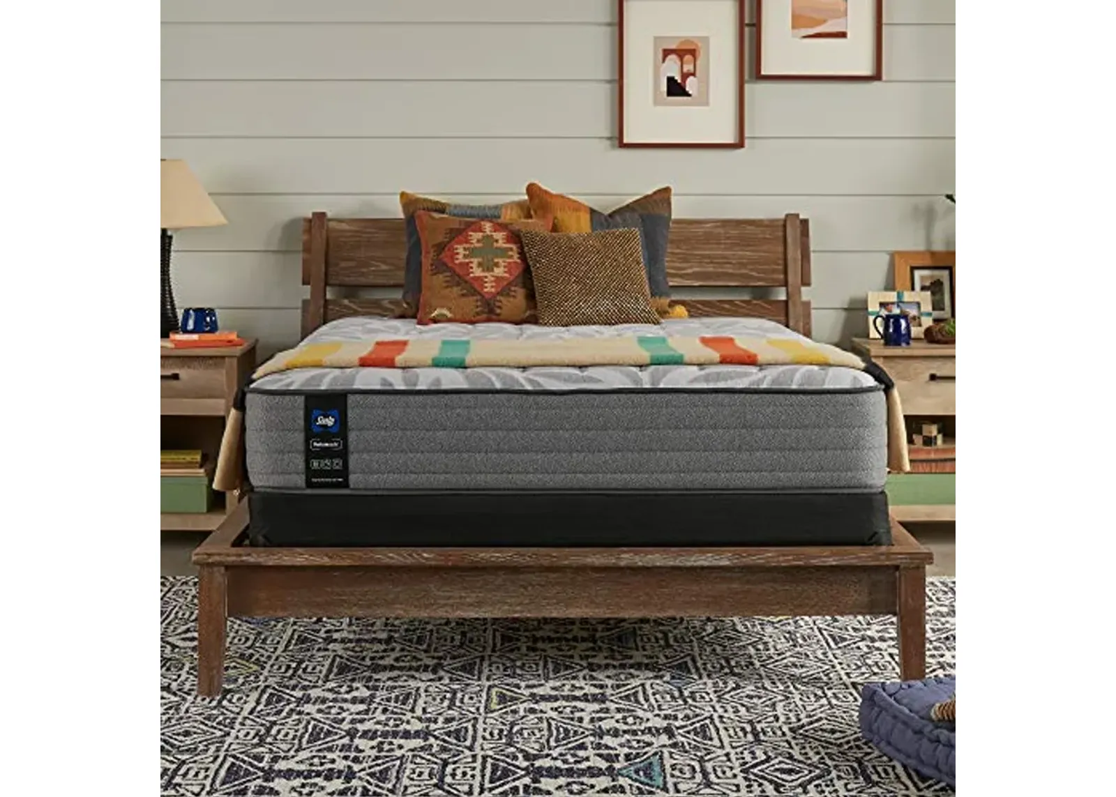 Sealy Posturepedic Spring Red Maple Medium Feel Mattress and 9-Inch Foundation, California King