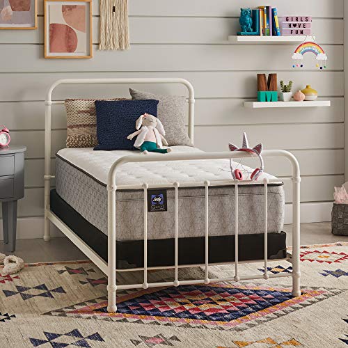 Sealy Essentials Spring Winter Green Faux Eurotop Soft Feel Mattress, Twin