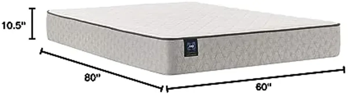 Sealy Essentials Spring Autumn Ash Soft Feel Mattress and 9-Inch Foundation, Queen