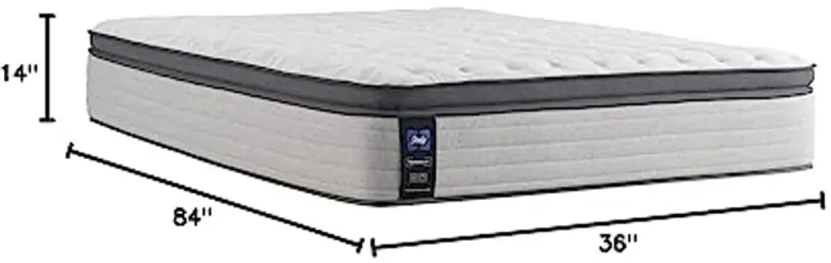 Sealy Posturepedic Spring Summer Rose Euro Pillowtop Soft Feel Mattress, Split California King