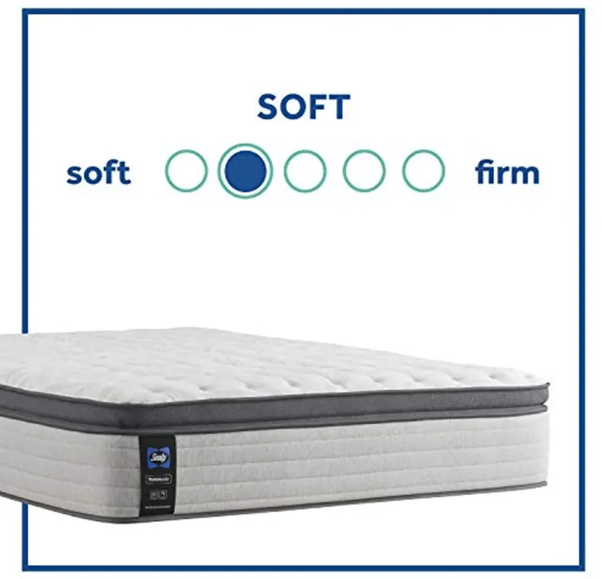 Sealy Posturepedic Spring Summer Rose Euro Pillowtop Soft Feel Mattress, Split California King