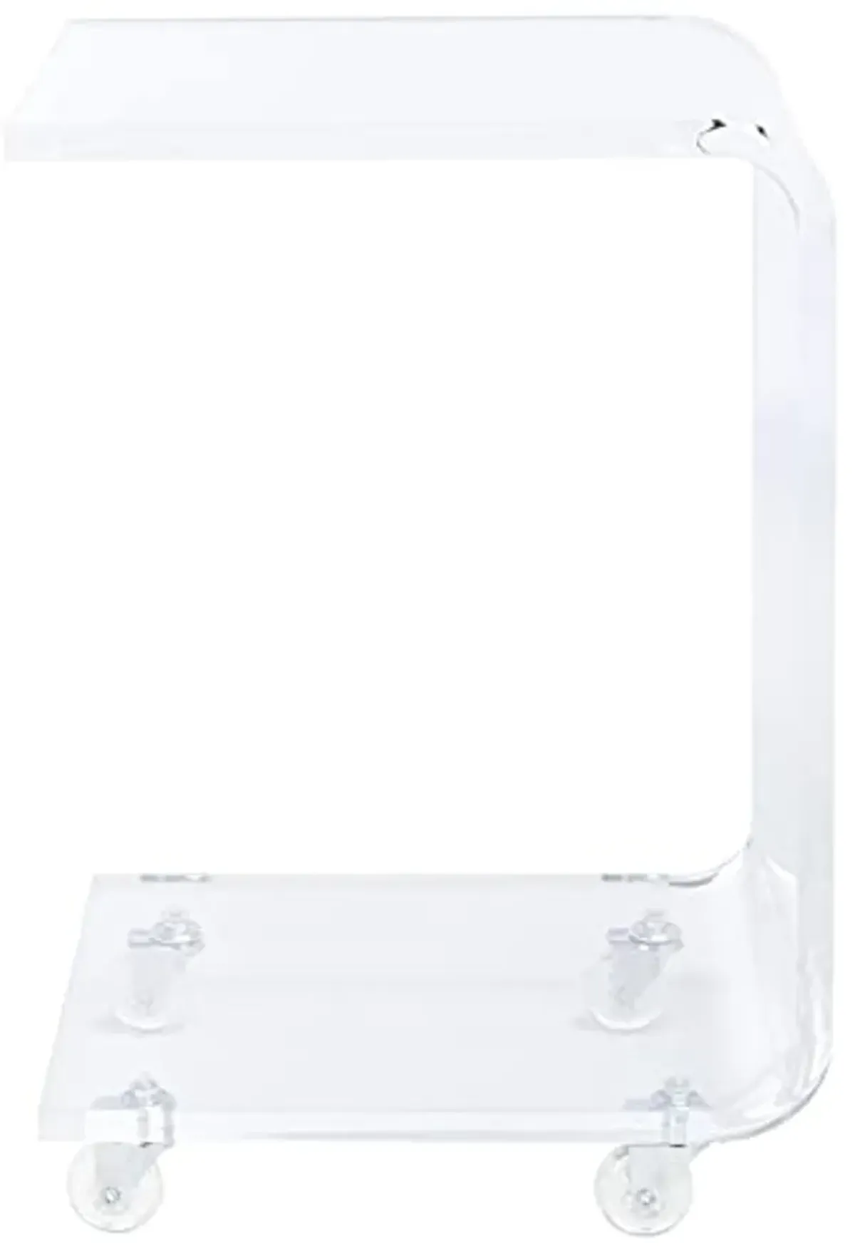 SAFAVIEH Home Collection Rollins Clear Acrylic Bar Cart