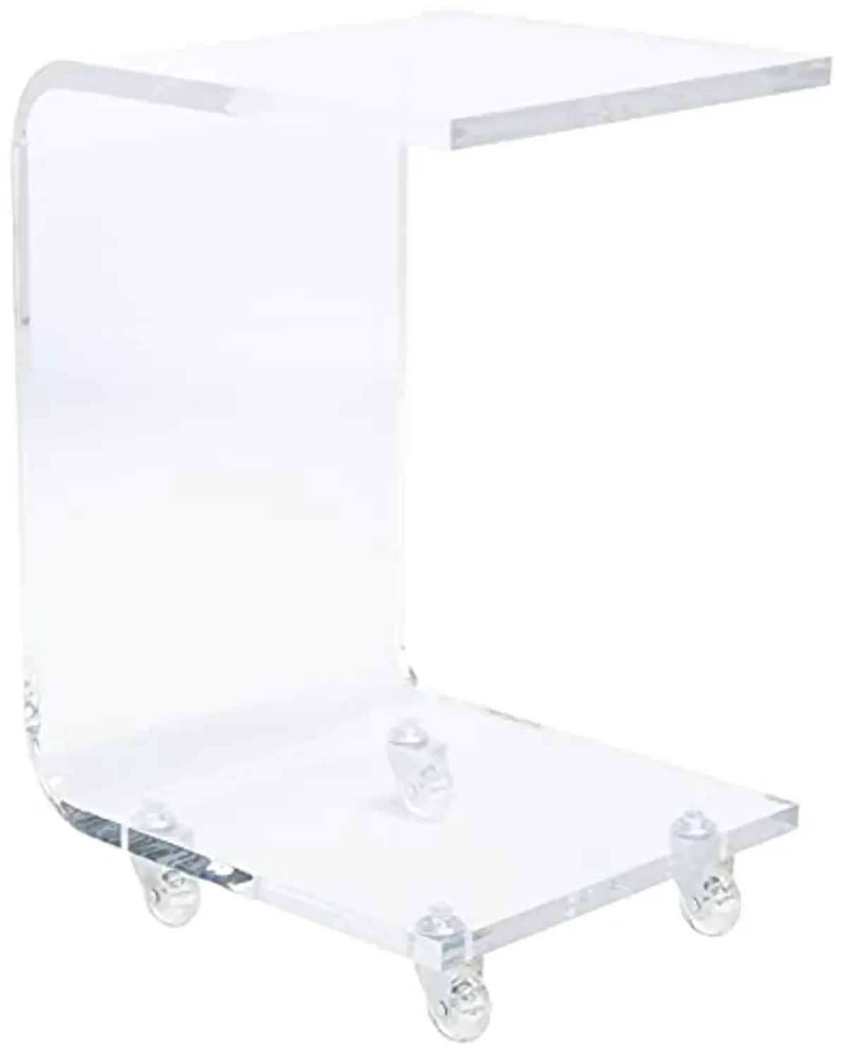 SAFAVIEH Home Collection Rollins Clear Acrylic Bar Cart