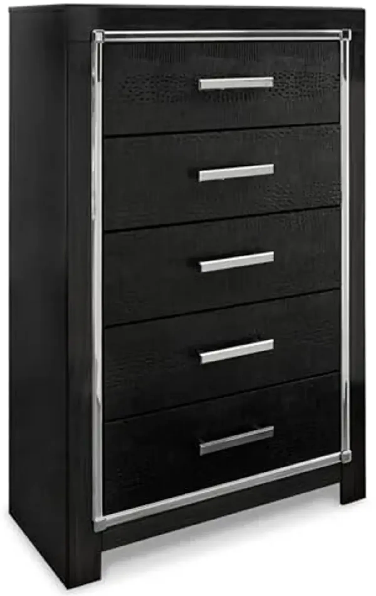 Signature Design by Ashley Kaydell Modern 5 Drawer Chest, Black