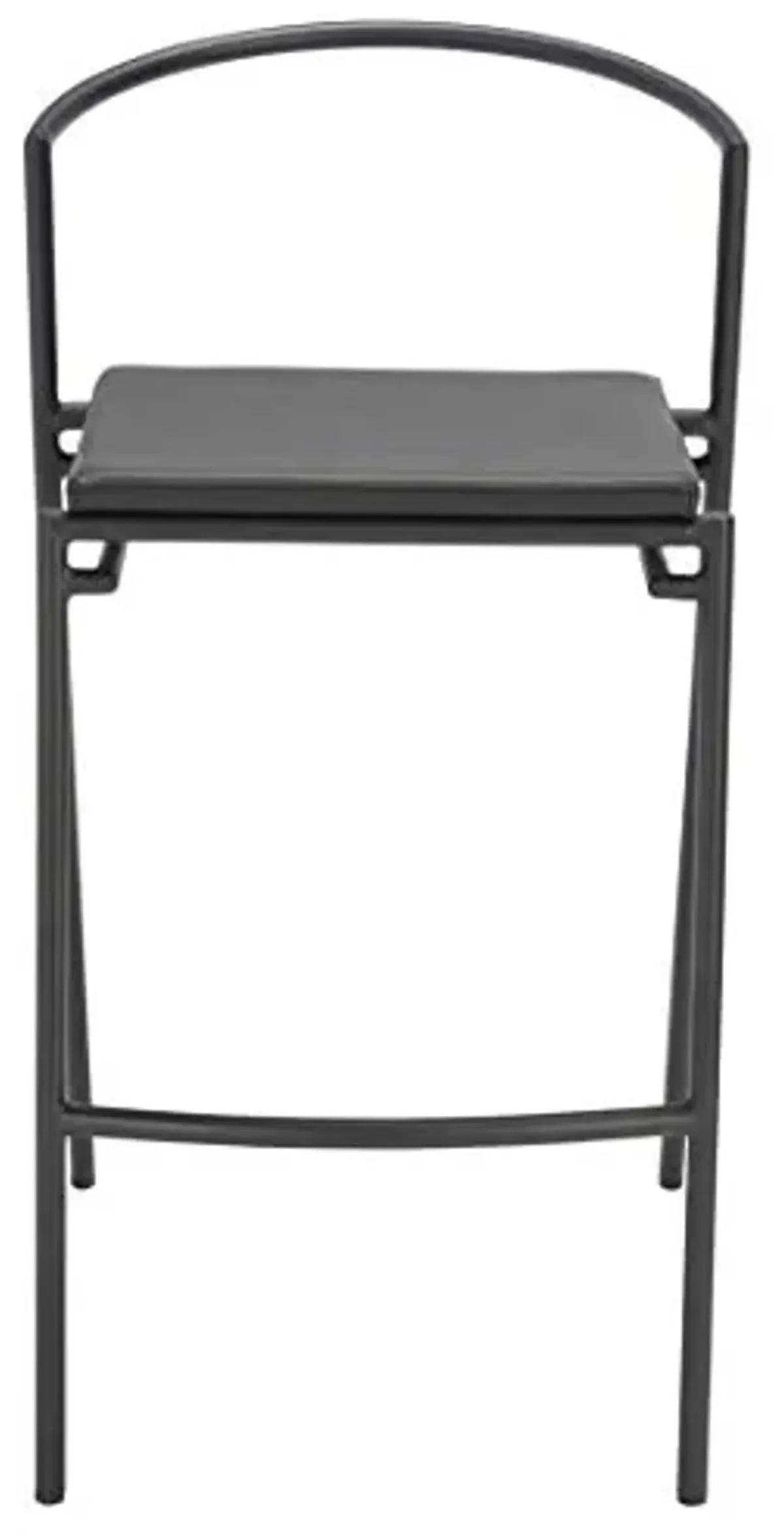 SAFAVIEH Home Collection Knightley Black Faux Leather 26-inch Counter Stool (Set of 2)
