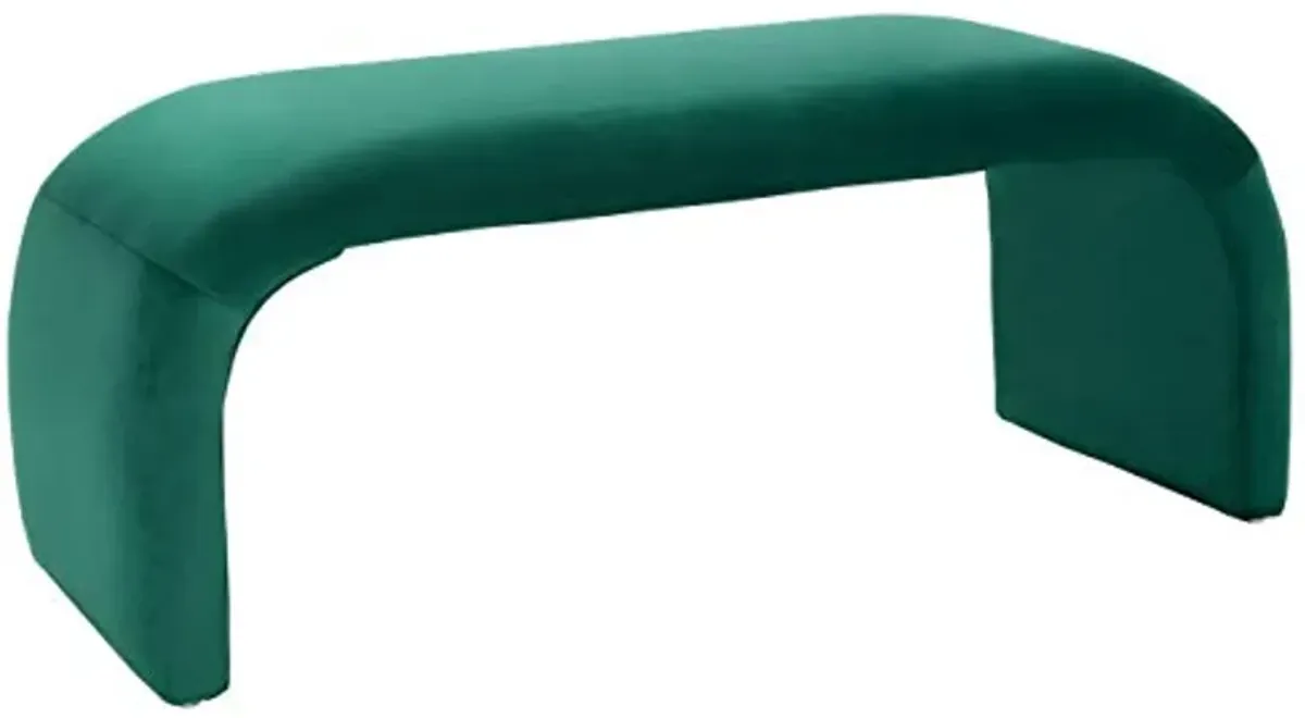 Safavieh Home Collection Tenko Modern Emerald Velvet Bench (Fully Assembled) BCH1300D