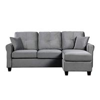 Lexicon Levi Reversible Sofa Chaise, Gray