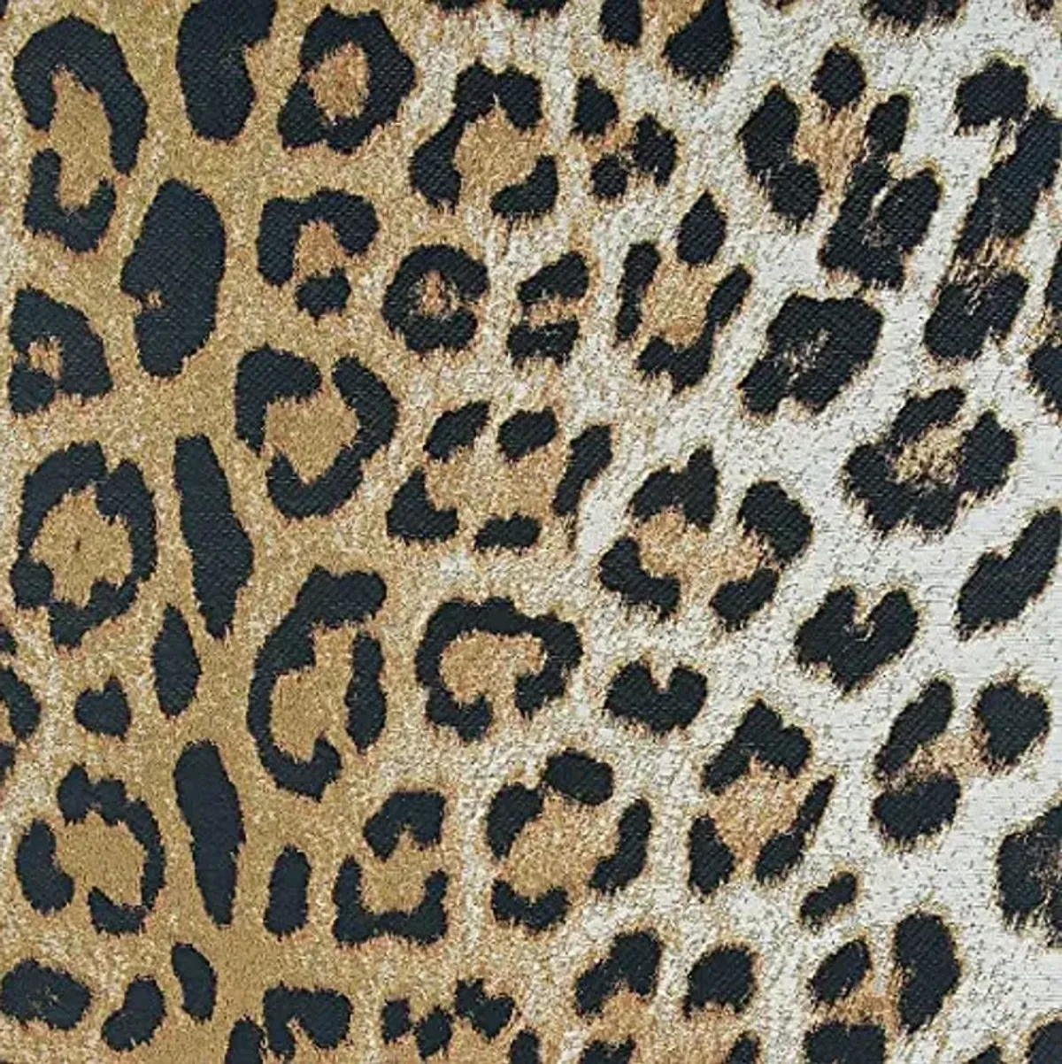 Couristan Dolce Outdoor Area Rug - Amur Leopard 2'3" X 7'10" Runner in New Gold Color, Hose Washable, Pet Friendly, Patio and Home Decor