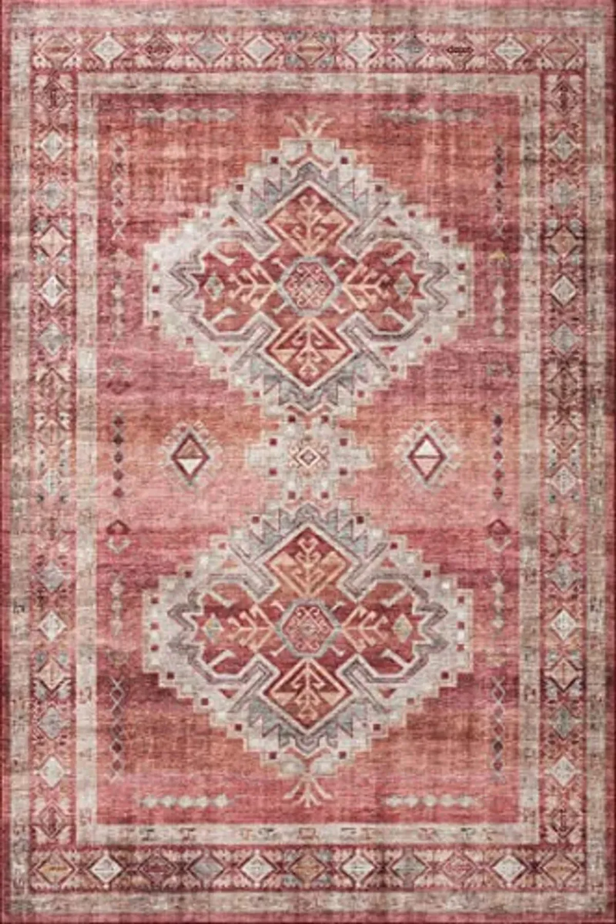 Loloi II Heidi Collection HEI-03 Sunset/Natural 2'-3" x 3'-9" Accent Rug