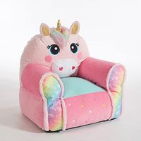 Idea Nuova Figural Sherpa Trim Bean Bag Chair, Unicorn Dreams
