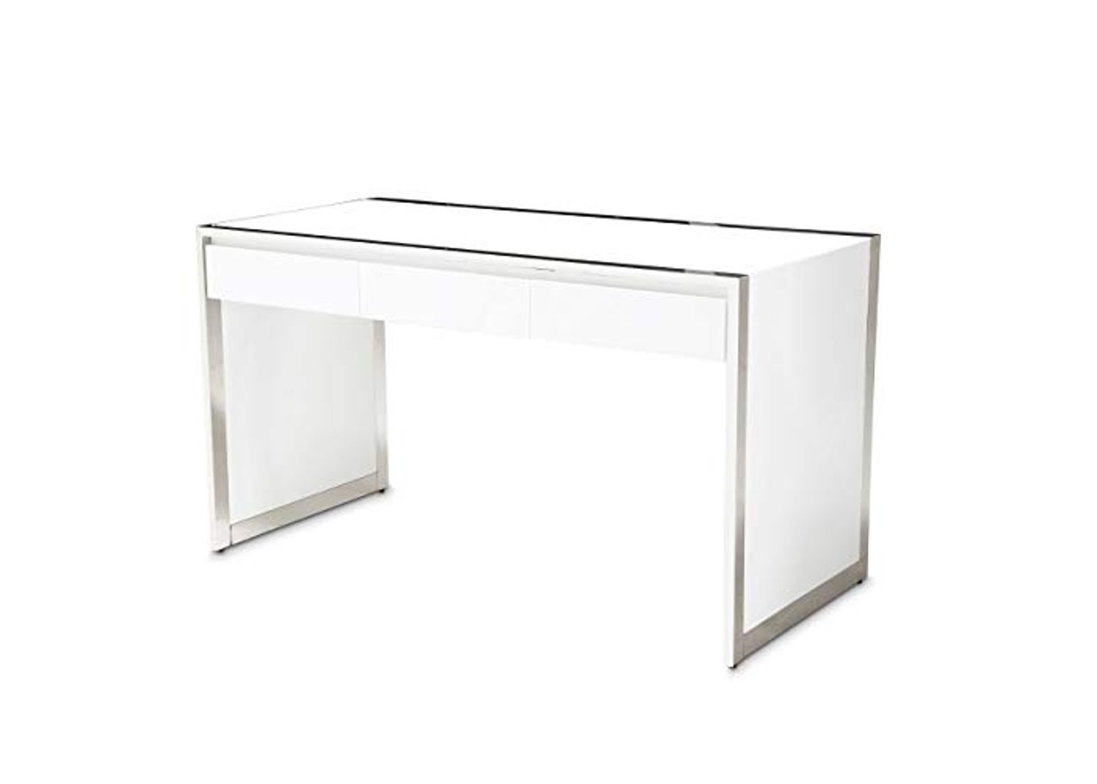 Aico Amini State St Writing Desk in Glossy White