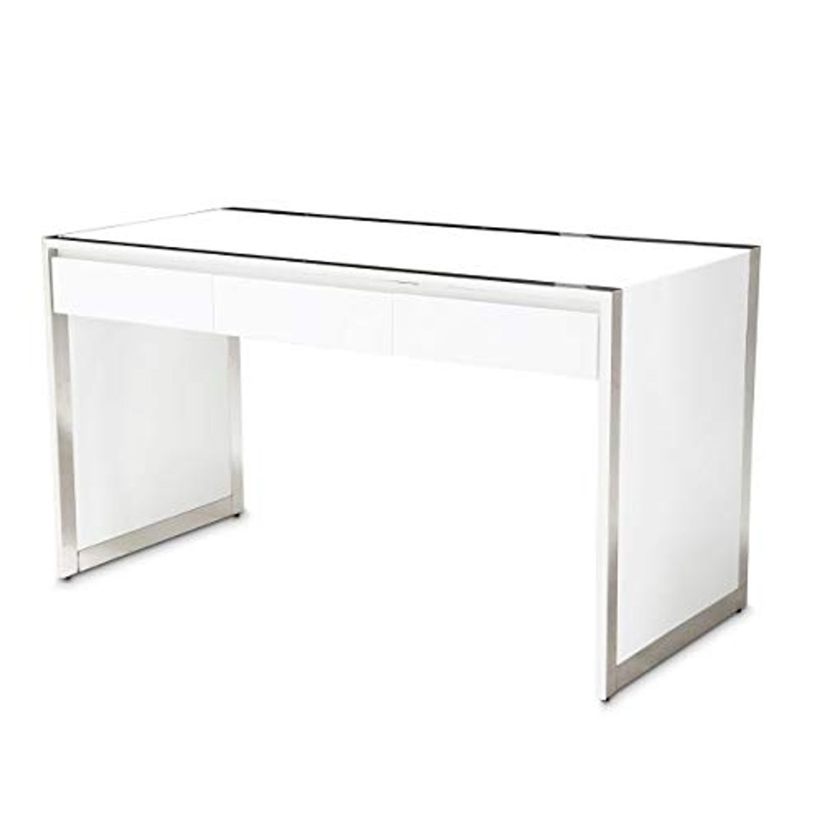 Aico Amini State St Writing Desk in Glossy White