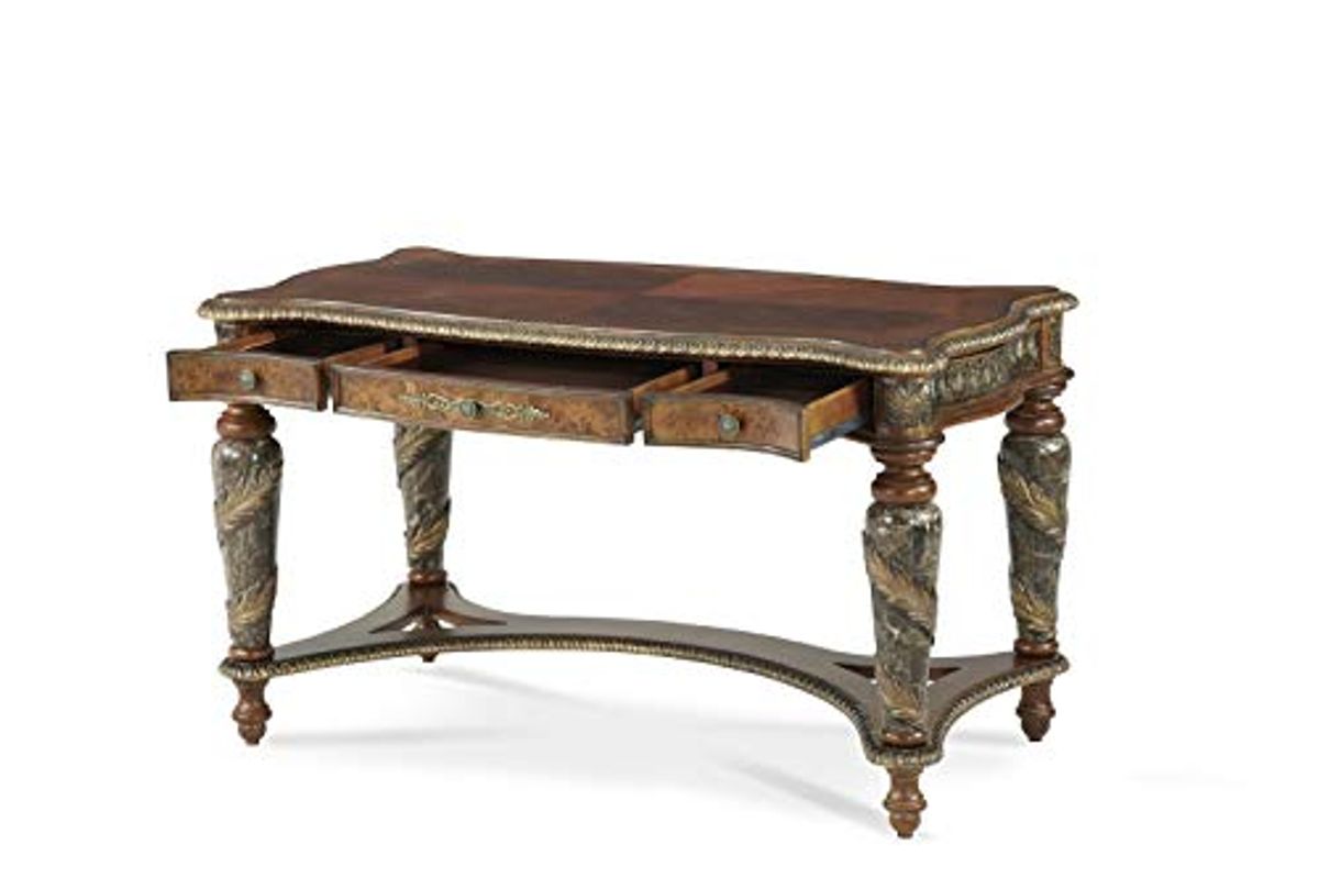 Aico Amini Villa Valencia Writing Desk in Classic Chestnut