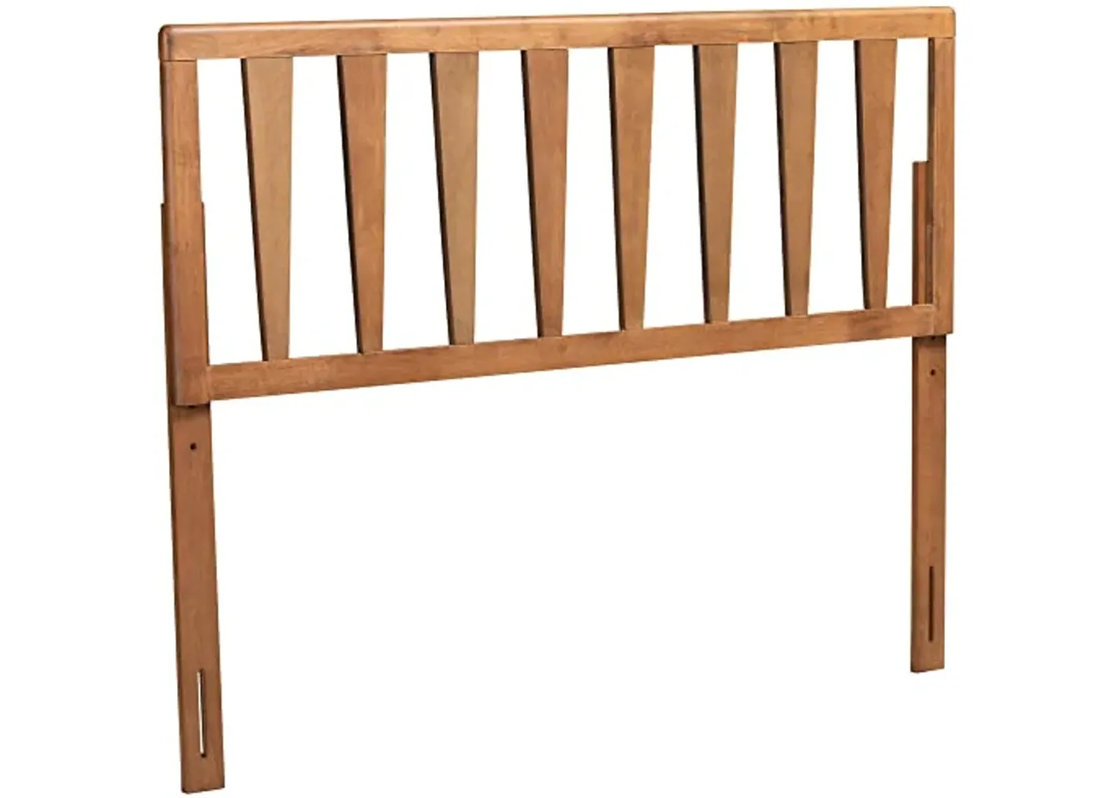 Baxton Studio Duncan Modern and Contemporary Ash Walnut Finished Wood Queen Size Headboard