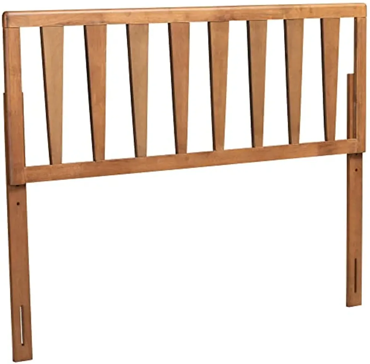 Baxton Studio Duncan Modern and Contemporary Ash Walnut Finished Wood Queen Size Headboard