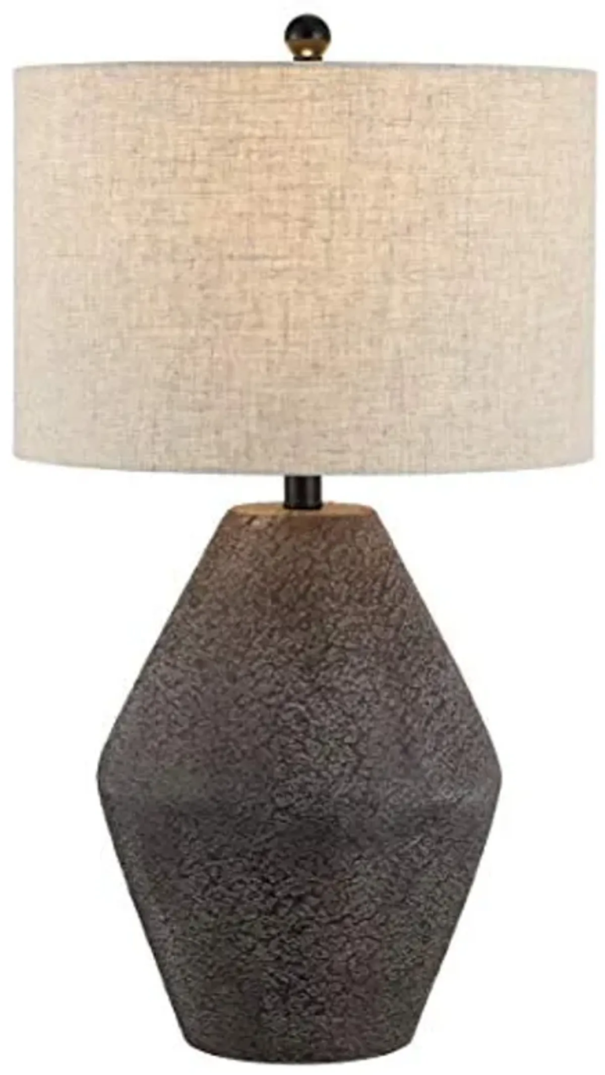 SAFAVIEH Lighting Collection Ersta Modern Rustic Farmhouse Brown 27-inch Bedroom Living Room Home Office Desk Nightstand Table Lamp (LED Bulb Included)