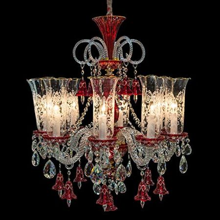 Aico Amini Lighting Winter Palace 8 Light Chandelier in Gold