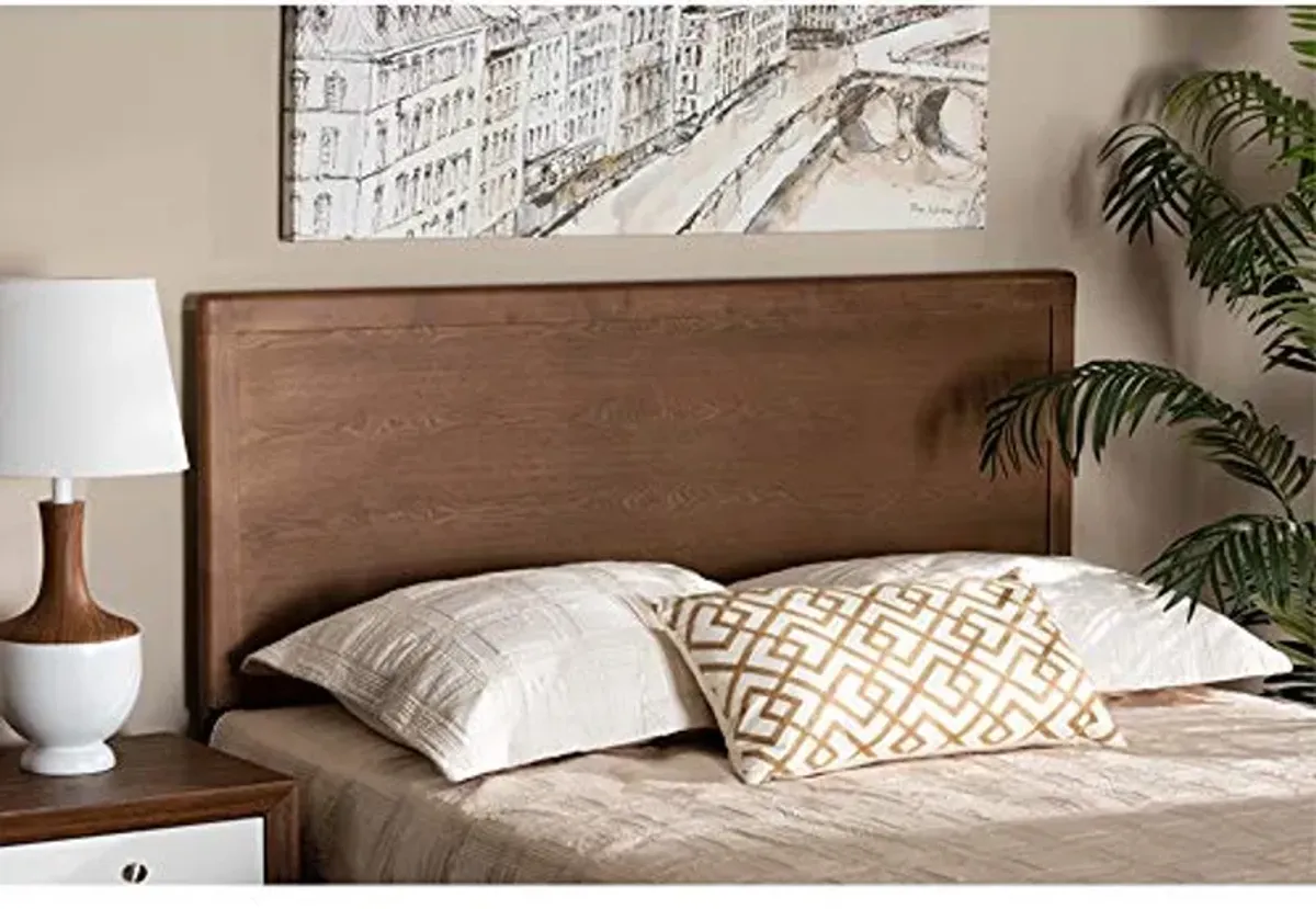 Baxton Studio Alan Walnut Finished Wood Full Size Headboard