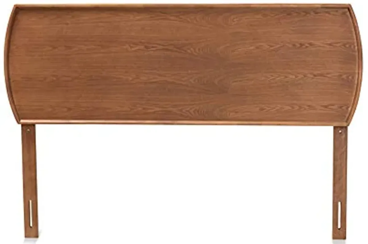 Baxton Studio Laurien Walnut Finished Wood Queen Size Headboard