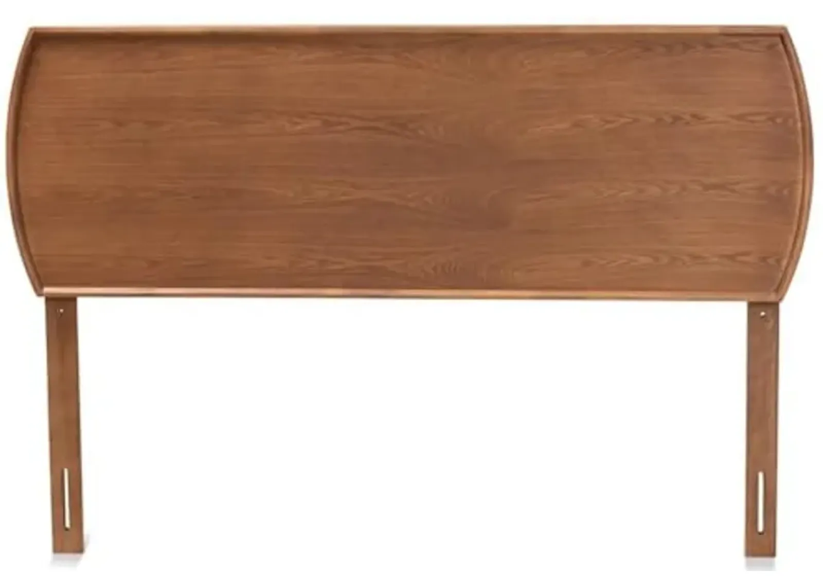 Baxton Studio Laurien Mid-Century Modern Ash Walnut Finished Wood King Size Headboard