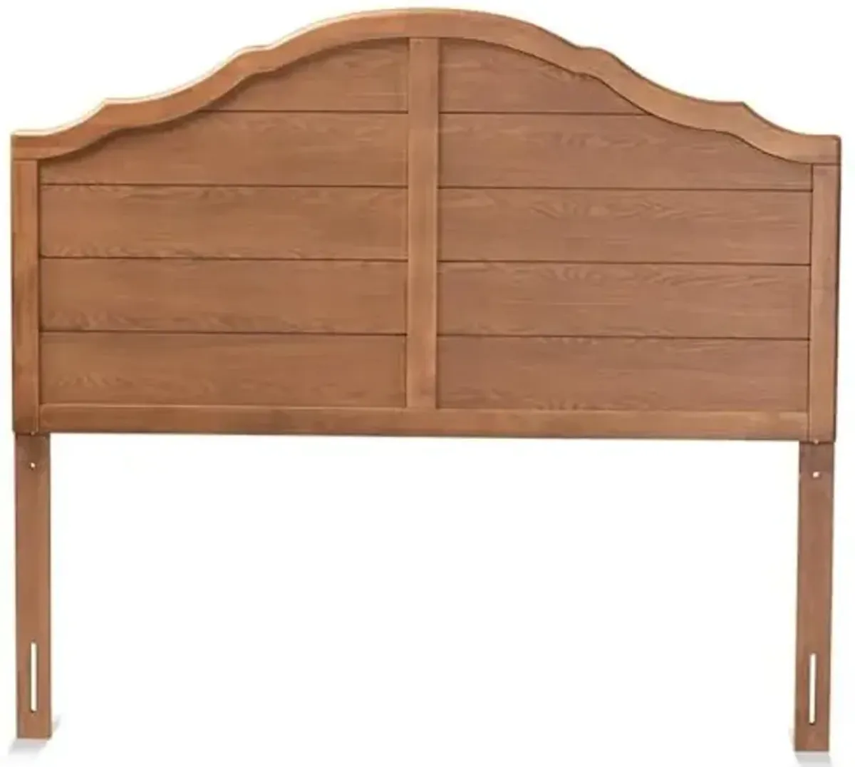 Baxton Studio Clive Vintage Traditional Farmhouse Ash Walnut Finished Wood King Size Headboard