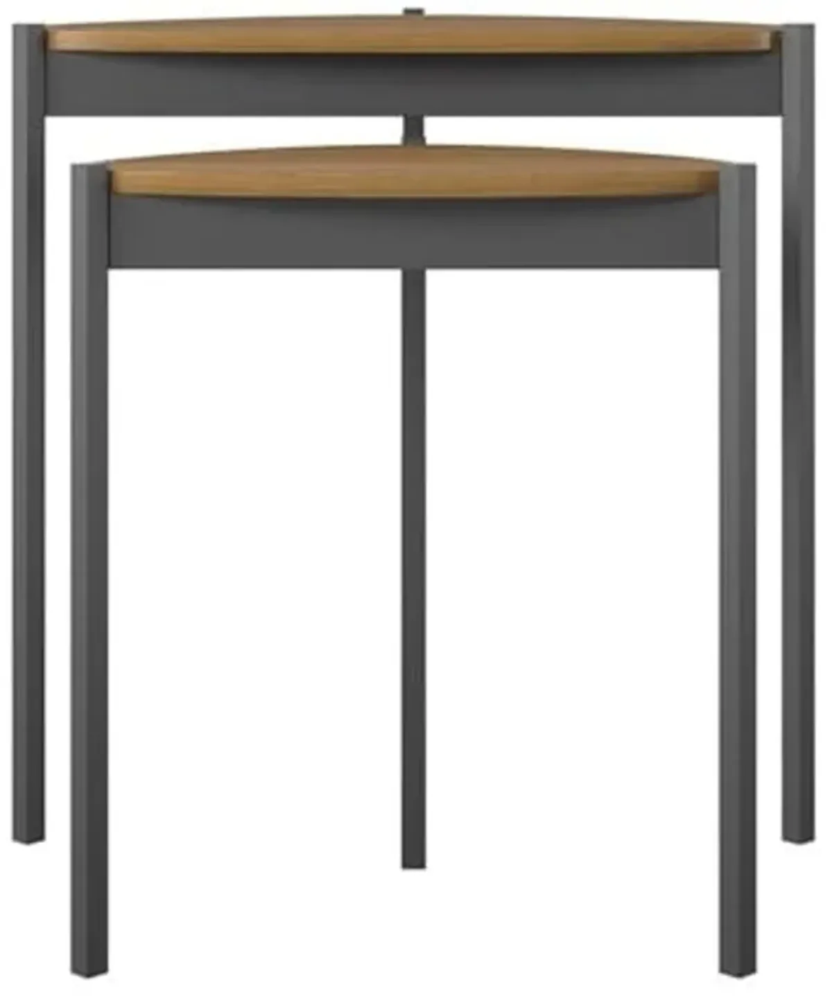 Novogratz Tallulah Nesting Tables, Walnut/Gray