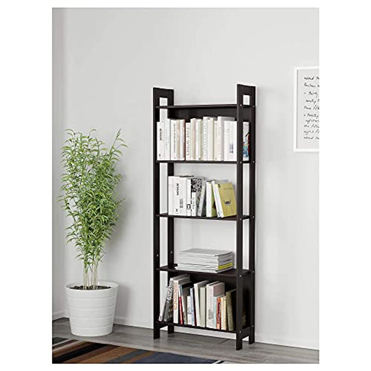 IKEA LAIVA Bookcase, Black-Brown