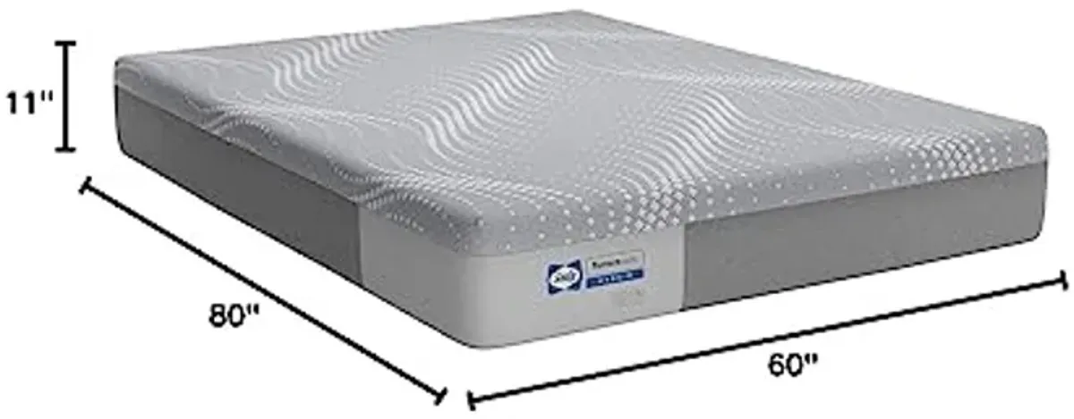 Sealy Posturepedic Hybrid Medina Firm Feel Mattress and 5-Inch Foundation, Queen