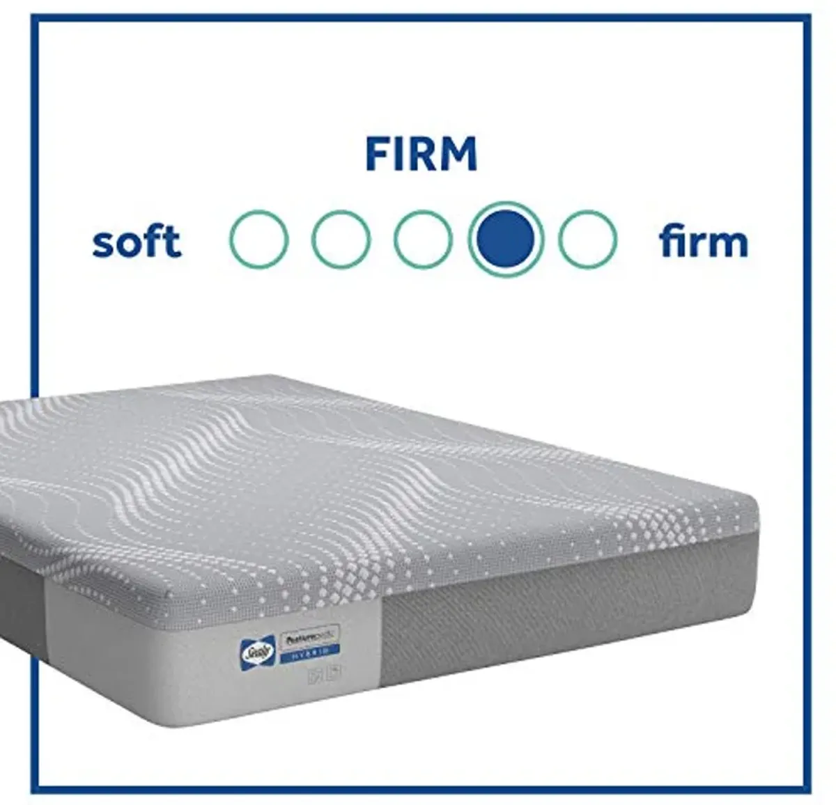 Sealy Posturepedic Hybrid Medina Firm Feel Mattress and 5-Inch Foundation, Queen