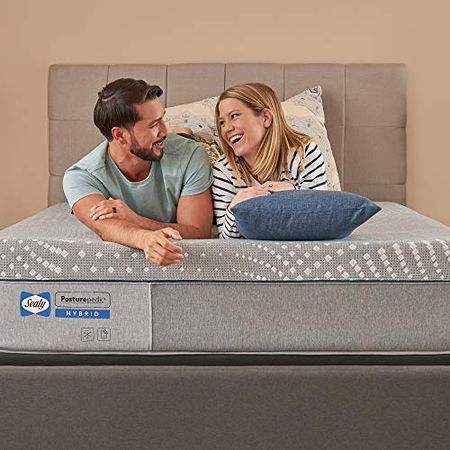 Sealy Posturepedic Hybrid Lacey Soft Feel Mattress and 5-Inch Foundation, Split California King