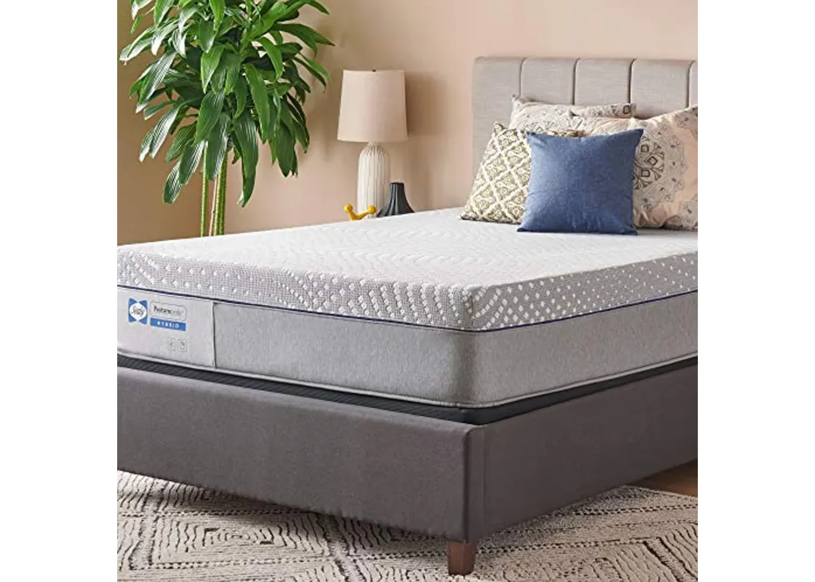 Sealy Posturepedic Hybrid Lacey Soft Feel Mattress and 5-Inch Foundation, Split California King