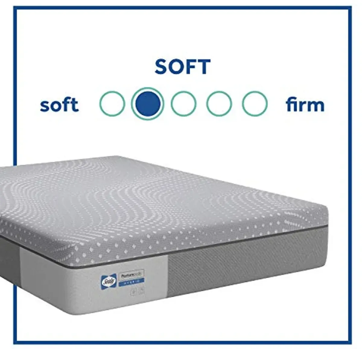 Sealy Posturepedic Hybrid Lacey Soft Feel Mattress and 5-Inch Foundation, Full