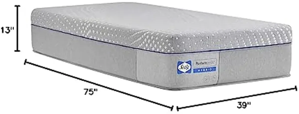 Sealy Posturepedic Hybrid Lacey Firm Feel Mattress and 5-Inch Foundation, Twin