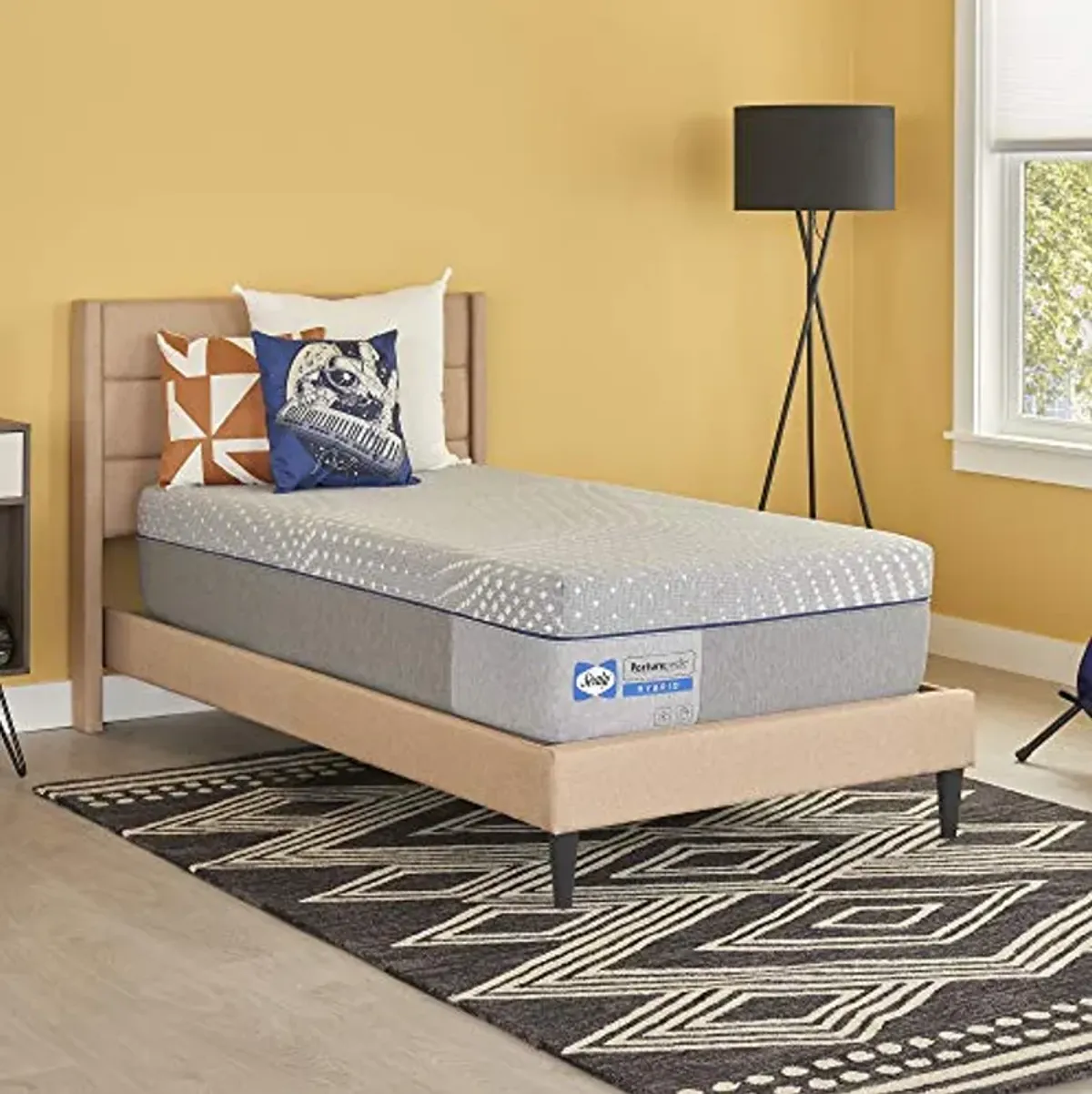 Sealy Posturepedic Hybrid Lacey Firm Feel Mattress and 5-Inch Foundation, Twin