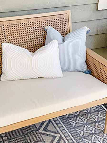 Safavieh Home Collection Arla 12 x 20-inch White Decorative Accent Pillow PLS7180A-1220