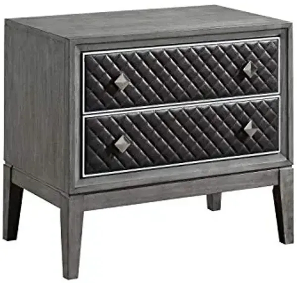 Lexicon Remington Nightstand, Wire Brushed Gray