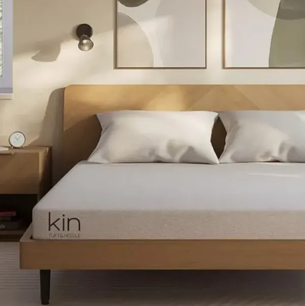 Kin By Tuft & Needle Firm 6" Cal King Adaptive Foam Mattress in a Box, Cooling Pressure Relief, Balanced Support, 100 Night Trial, Fiberglass-Free, CertiPUR-US, 10-Year Limited Warranty