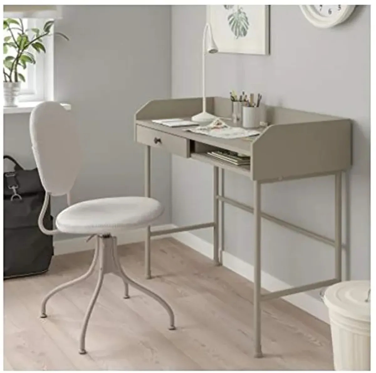 Ikea HAUGA Desk,100x84 cm (39 3/8x33 1/8") (Beige)