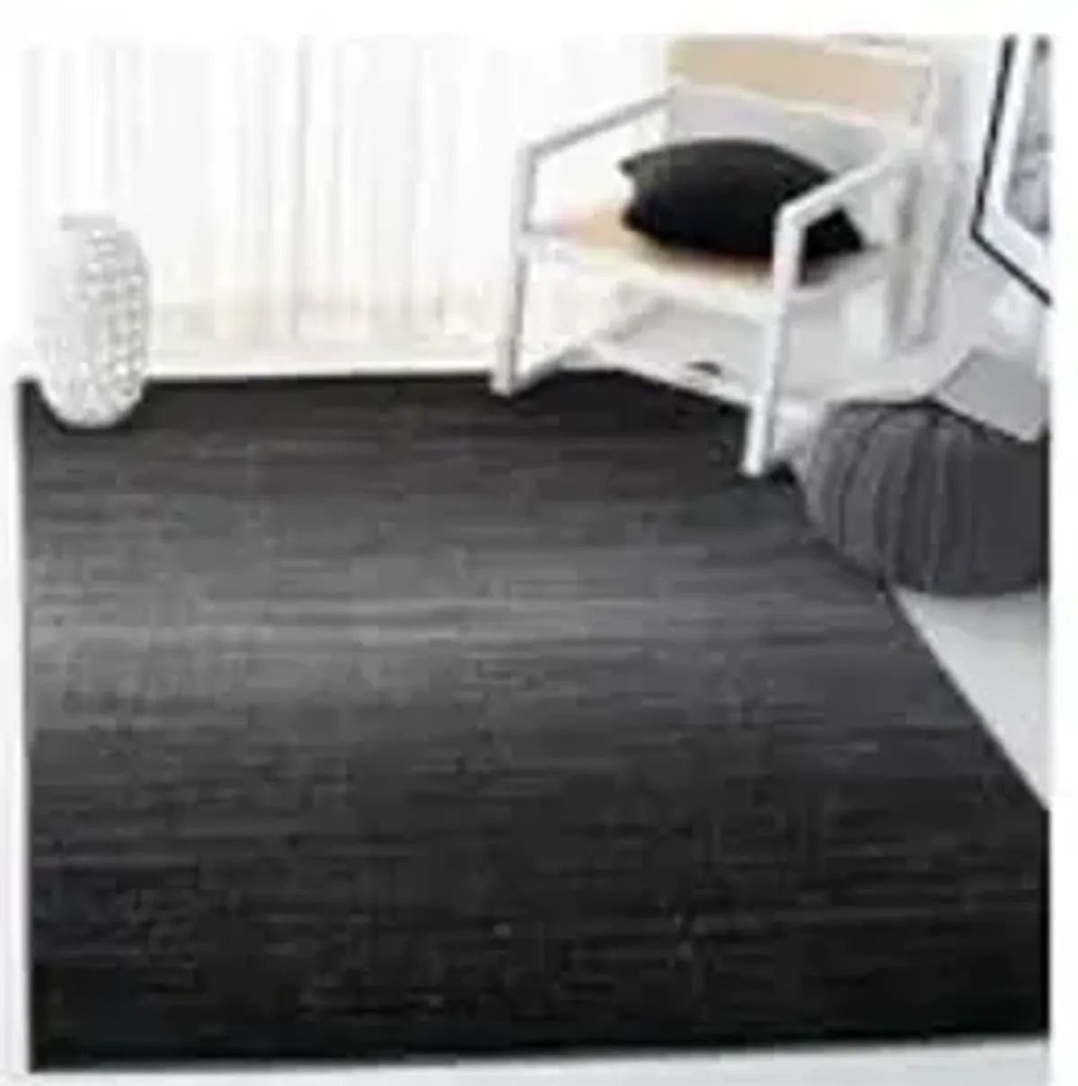 SAFAVIEH Adirondack Collection Area Rug - 6' Square, Dark Grey & Light Grey, Modern Design, Non-Shedding & Easy Care, Ideal for High Traffic Areas in Living Room, Bedroom (ADR183A)