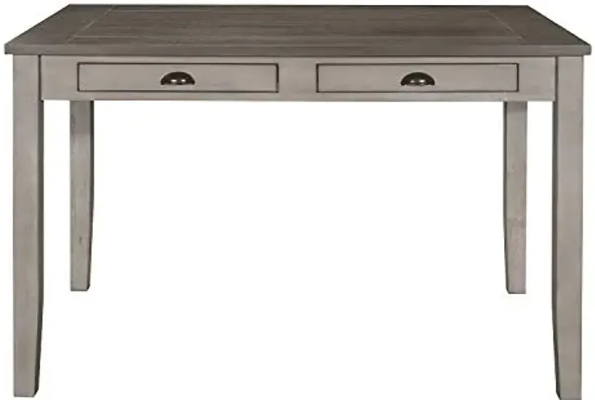 Lexicon Gordola Counter Height Table, Light Gray/Brown