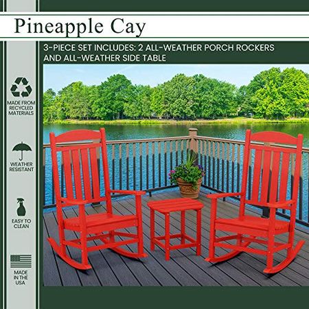 Hanover PINE3PC-RED, Sunset Red
