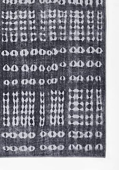 Novogratz by Momeni Bolt Polyester Charcoal Area Rug 5' X 7'6"