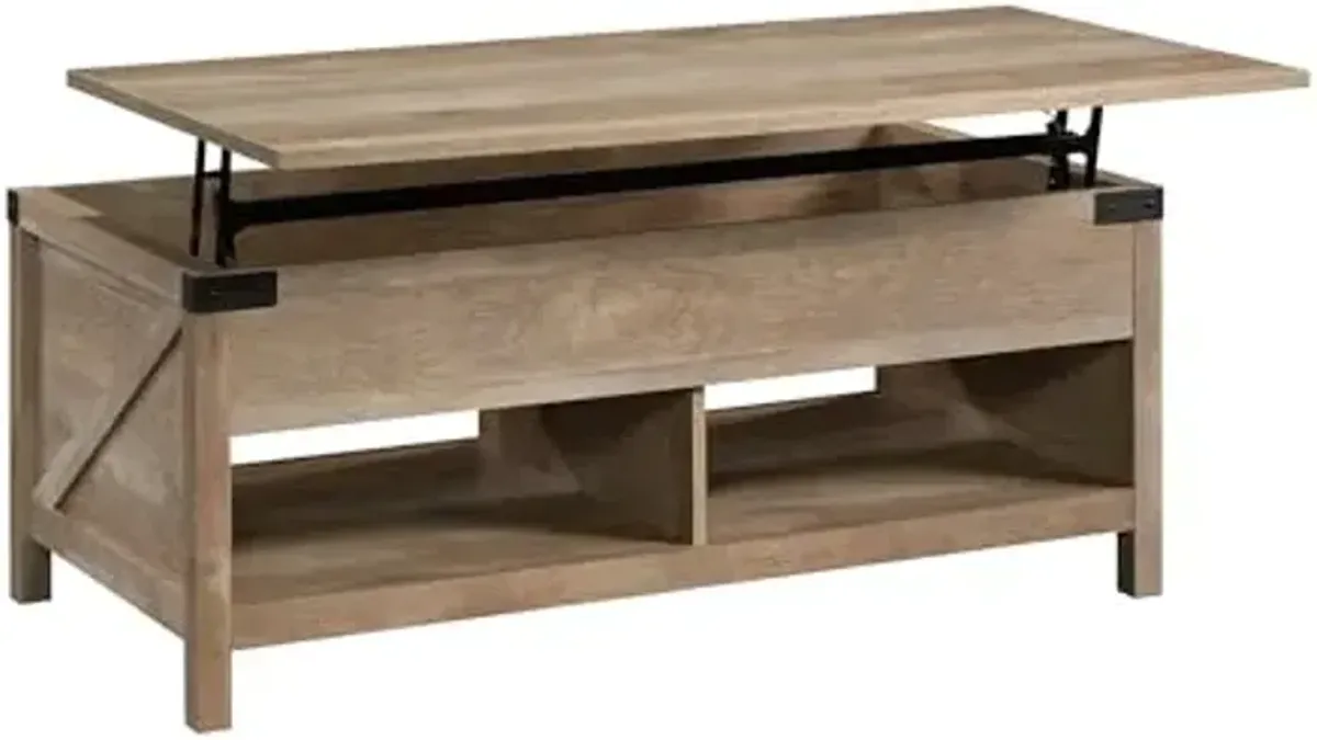 Sauder Bridge Acre Lift Top Coffee Table, Lintel Oak Finish