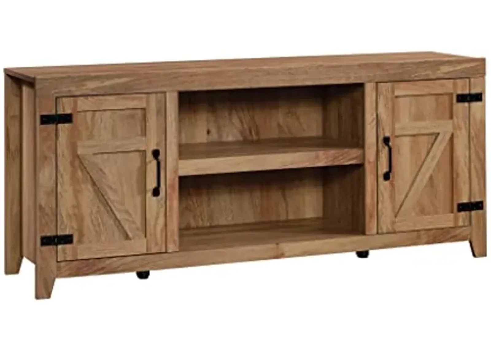 Sauder Miscellaneous Entertainment TV Stand, L: 62.68" x W: 15.28" x H: 26.77", Sindoori Mango